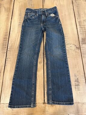 Boys Bootcut Jeans in Medium Blue
